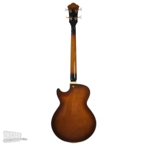 Ibanez AGB200 Artcore Semi Hollow Body Bass Violin Sunburst Reverb
