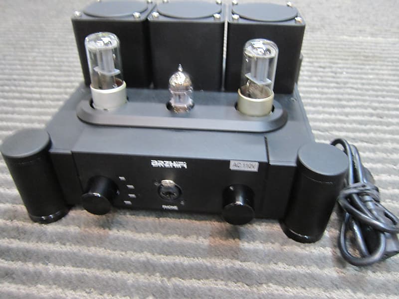 BRZHifi Stereo Tube Headphone Amp, Triode 6SN7 Outputs Reverb UK