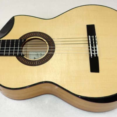 NEW Milagro Master Blanca 6-String Flamenco Guitar, Spruce/Cypress, w/Biteaway, Arm Bevel, Hard Case image 1