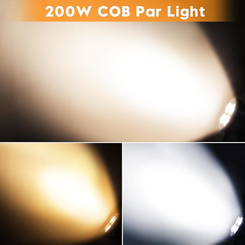 JOYDING COB 200W LED Stage Par Light Spot Light for Photography Studios  Concert Halls Disco Bars Wedding