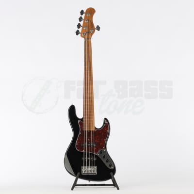 Sadowsky MetroExpress 21 Fret Fretless 5 String Vintage Jazz Bass® - Black Finish / Morado Fingerboard - FREE NORDYMUTE image 2