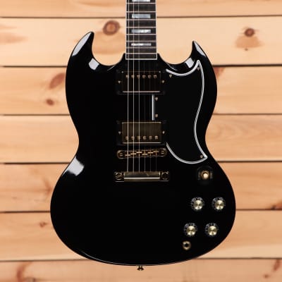 Gibson SG Custom 2-Pickup - Ebony - CS302089 - PLEK'd image 2