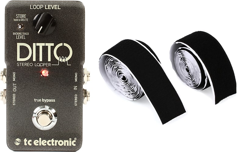 TC Electronic Ditto Stereo Looper Pedal Bundle with Reverb