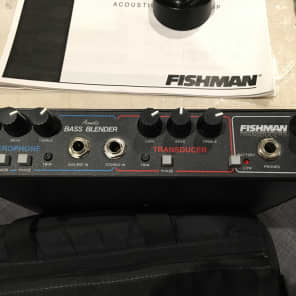 Fishman Acoustic Bass Blender Preamp W/original bag, box and more