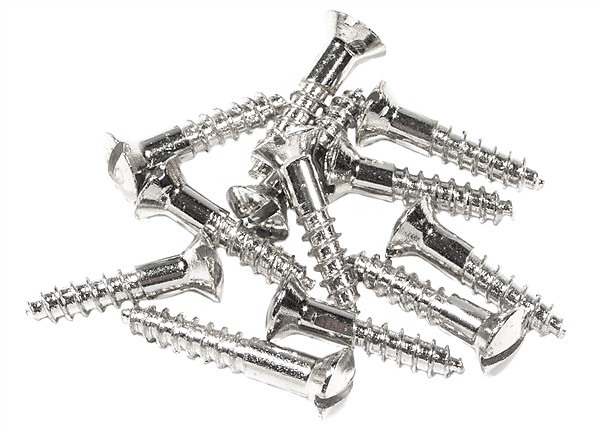 Fender 009-5368-049 Pure Vintage Slotted Telecaster Control Plate Mounting Screws (12) image 1