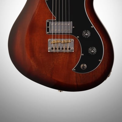 PRS Paul Reed Smith S2 Vela Electric Guitar, Dot Inlays (with Gig Bag), Tobacco Sunburst image 3