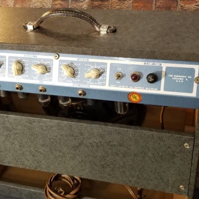 Harmony H306A 15-Watt 1x12"  2-Channel Combo Amplifier  1960s Blue image 25