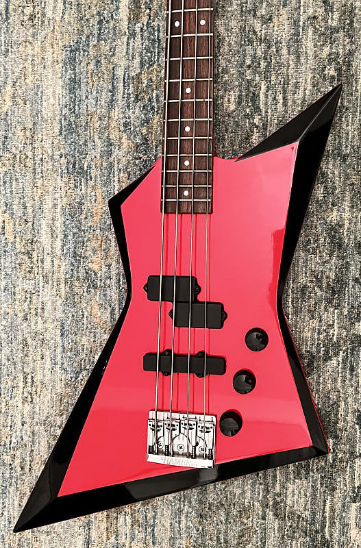 Hamer Scepter 1986 Red with Black Bevels Reverb