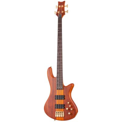 Schecter Stiletto Studio 4 Electric Bass Guitar - Honey Satin Natural for sale