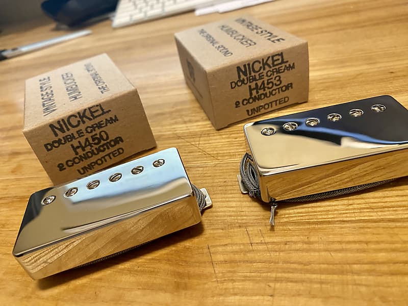 Tom Holmes H450/H453 PAF Pickups 2023 - Polished Nickel | Reverb