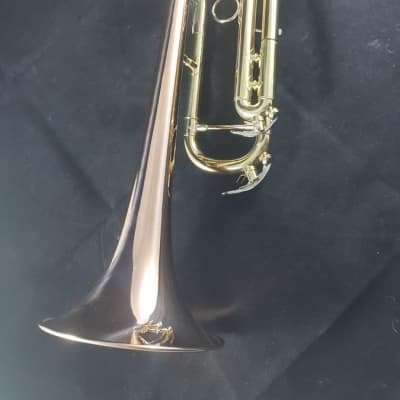 JP 251RSW Smith Watkins Trumpet in Clear Lacquer with Rose Brass Bell image 3