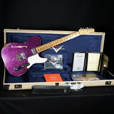 Fender Custom Caballo Tono Ligero Aged Magenta Sparkle Guitar image 10