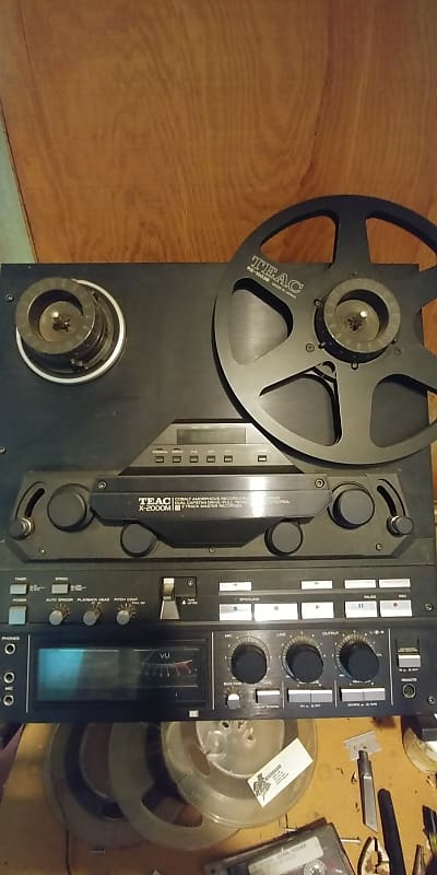 TEAC X2000M Cobalt Amorphous Stereo Reel to Reel Tape Recorder Player  Vintage Pro Classic Black