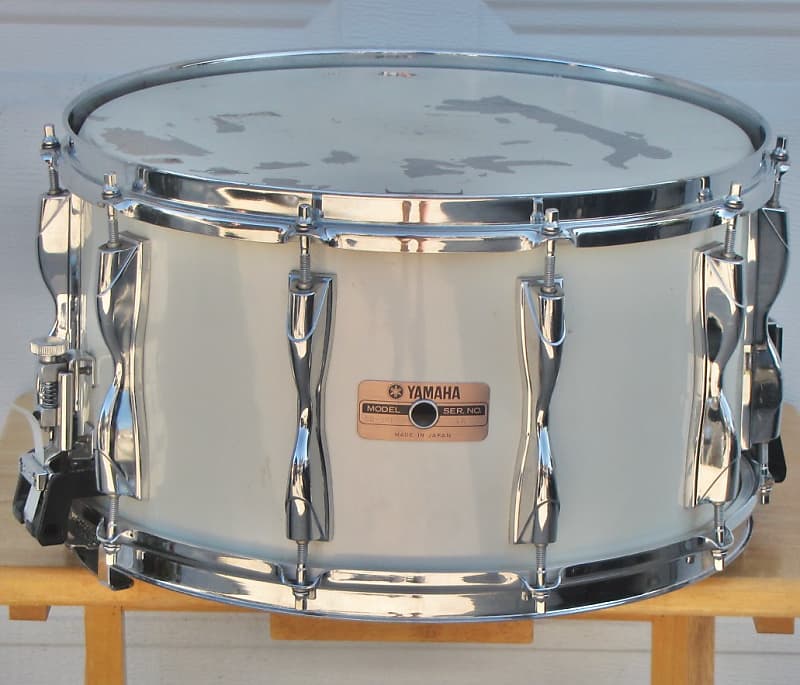 Vintage 1980's Yamaha Recording Custom Snare Drum 8" x 14" Reverb