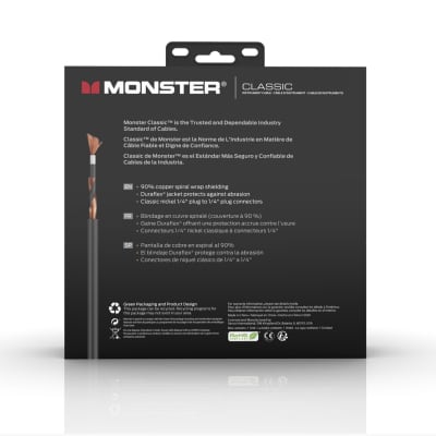 Monster, Cable Prolink Monster Classic 1/4" Instrument Cable. 21 ft - Straight to Straight image 3