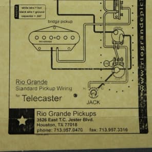 Rio Grande Charlie Christian Telecaster Pickups Black image 10