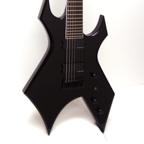 BC Rich WGL7BK Warlock Lucky 7 7-String Electric Guitar - Black