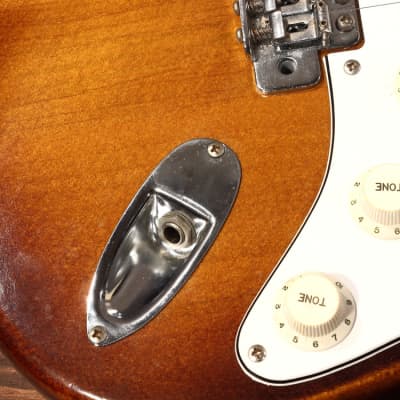 Excellent 1977 Greco Stratocaster - Lawsuit MIJ Japan - Very RARE "Violin" finish - image 12