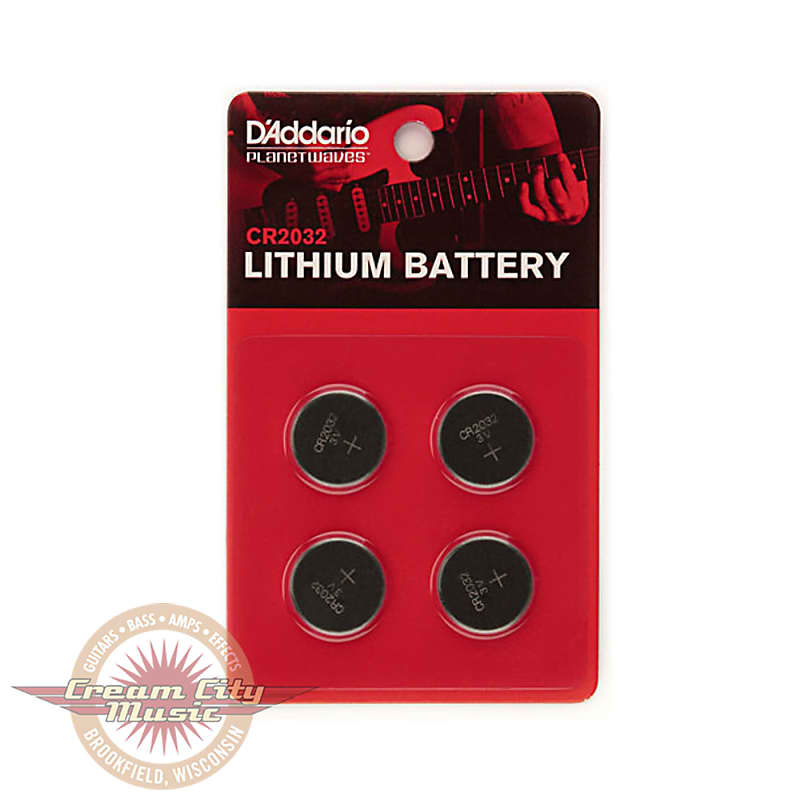 D'Addario 4-Pack of CR2032 3V Lithium Batteries image 1
