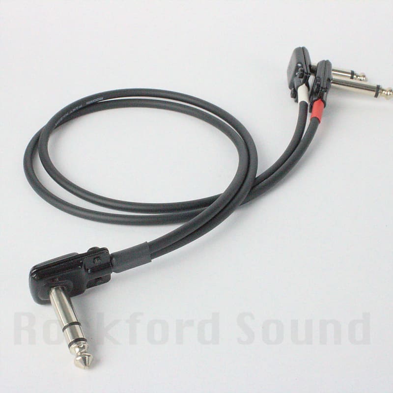 Mogami W2314 Insert/Stereo Cable 1 FT Right Angle TRS to Reverb