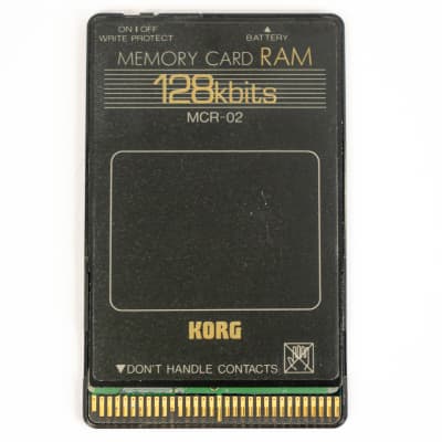 Korg MCR-02 128k bits RAM Card for Synths and Drum Machines