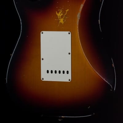 Fender Custom Shop "The 63" 1963 Stratocaster Relic 3-Tone Sunburst 57 V-R122052-7.75 lbs image 9
