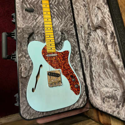 Fender American Pro II Thinline Telecaster - Daphne Blue w/ Hard Case image 15