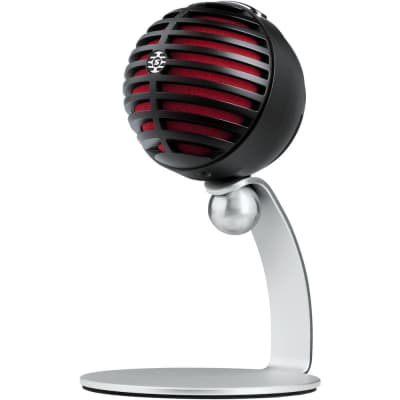 Shure MOTIV MV5-B Lightning / USB Condenser Microphone 2015 - Present - Black and Red image 1