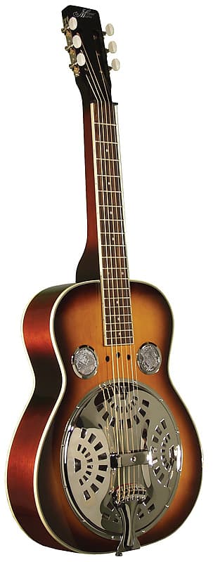 Morgan Monroe MSQ-100-SB Solid Spruce Top Square Style Neck 6-String Resonator Guitar image 1