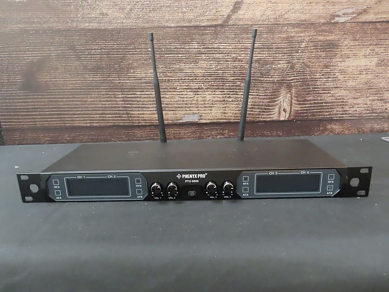 PTU-52 Dual Adjustable Wireless Microphone Syetem - Phenyx Pro