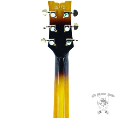 Ibanez Artcore Expressionist AM93QM Electric Guitar - Antique Yellow Sunburst image 6