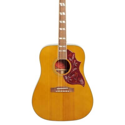 Epiphone Hummingbird Acoustic Electric Guitar Aged Natural Antique image 2