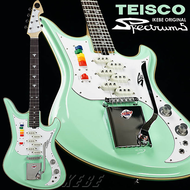 Teisco Spectrum 5 2015 Surf Green Re-Produce Ver. From Japan Free EMS image 1