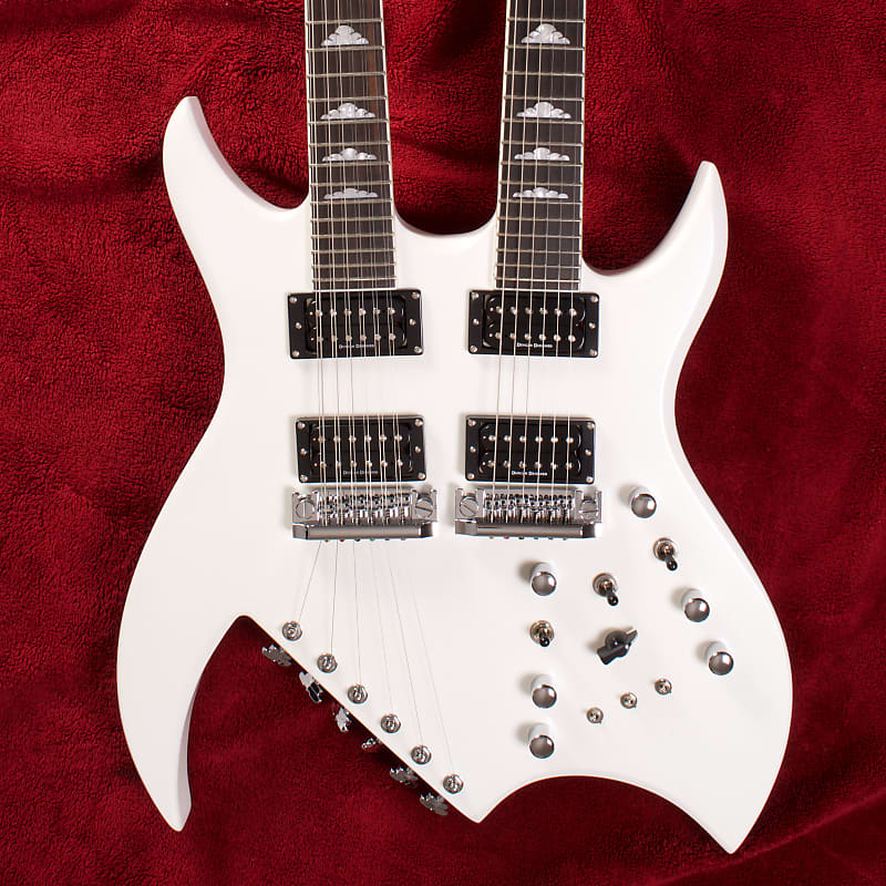 B.C. Rich Rich Bich Legacy Doubleneck Pearl White | Reverb