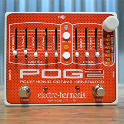 Electro-Harmonix EHX POG2 Polyphonic Octave Generator Guitar Bass Effect Pedal image 2