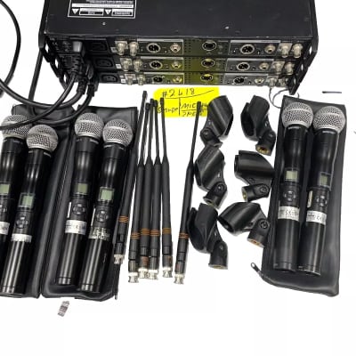 Shure UR4D+ Dual H4 Wireless Receiver W/(2)UR2 Handheld Transmitters #2418 (One) image 13
