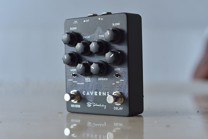 ギター Keeley Engineering Caverns Delay Reverb 01-16-2018-Caverns-Black-Neon-