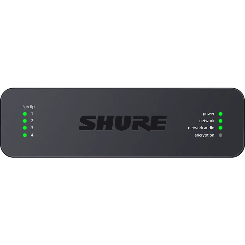 Shure ANI4OUT-BLOCK 4-Channel Audio Network Interface - Display, Open Box, Mint image 1