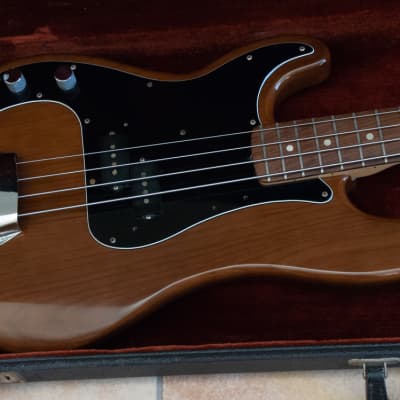 LEFT-HANDED Fender Precision Bass 1977 Walnut Mocha image 23