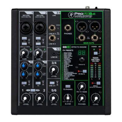 Mackie ProFX6v3 6-Channel Professional Effects Mixer with USB image 1