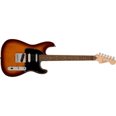 Squier Paranormal Custom Nashville Stratocaster, Laurel Fingerboard, Chocolate 2-Colour Sunburst image 2