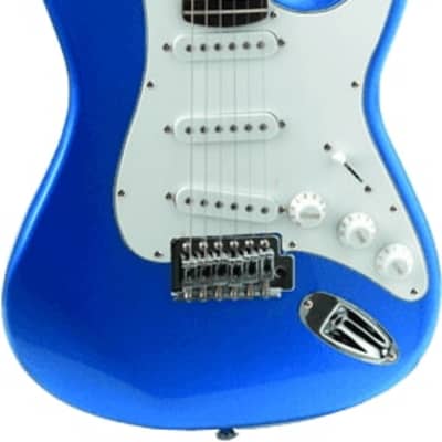 Eko S100-BLU - Guitare électrique type Strat 3/4 - Metallic Blue for sale