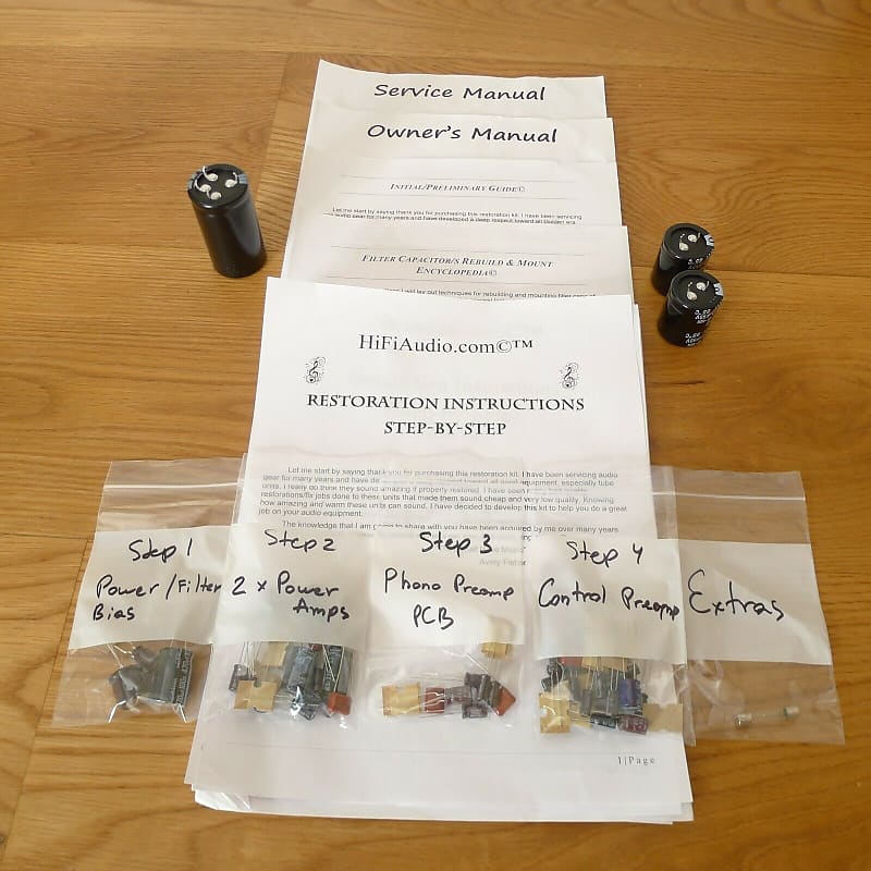 Heathkit AA-14 restoration kit filter capacitor repair rebuild fix  			