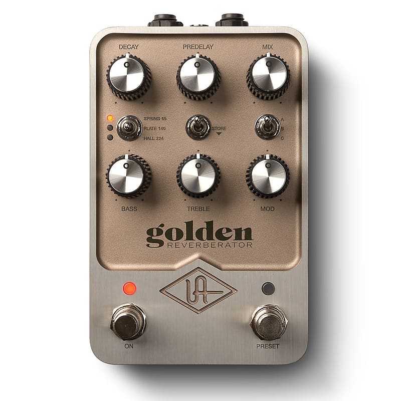 Universal Audio UAFX Golden Reverberator Stereo Reverb Guitar Effects Pedal image 1