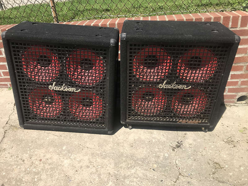 Jackson J412 Matching 412 Speaker 1989 Red Reverb