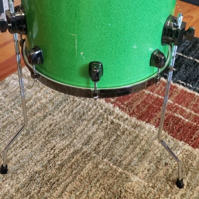 ddrum Dominion Ash Pocket Shell Pack - Lime Green Sparkle image 7