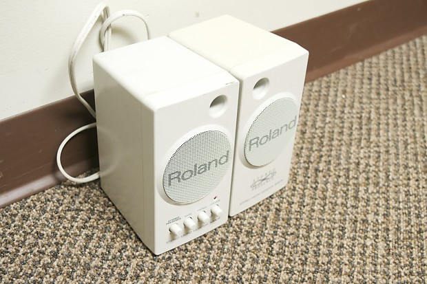 Roland MA-4 Stereo Micro Monitor Active Speaker Pair White