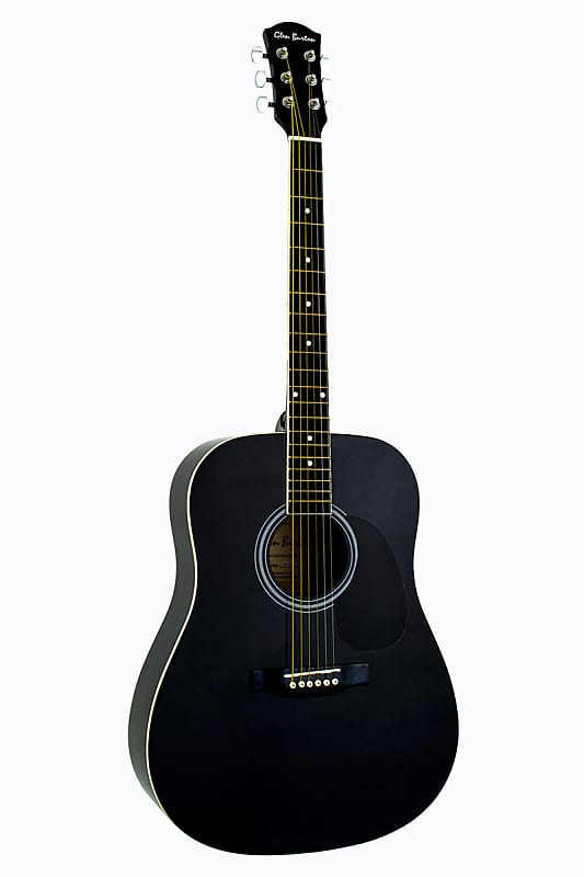 Glen Burton GA101-BK Dreadnought Laminated Basswood Top Mahogany Neck 6-String Acoustic Guitar image 1
