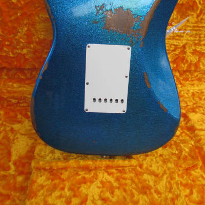 Fender Stratocaster 2017 Custom Shop 60's Journeyman Relic Blue Sparkle Closet NOS image 4