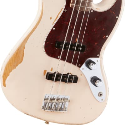 Fender Flea Jazz Bass. Rosewood FB, Roadworn Shell Pink image 5
